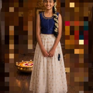 A1A86 TS001 Girls Top & full skirt  Set – Elegant Party Wear Outfit