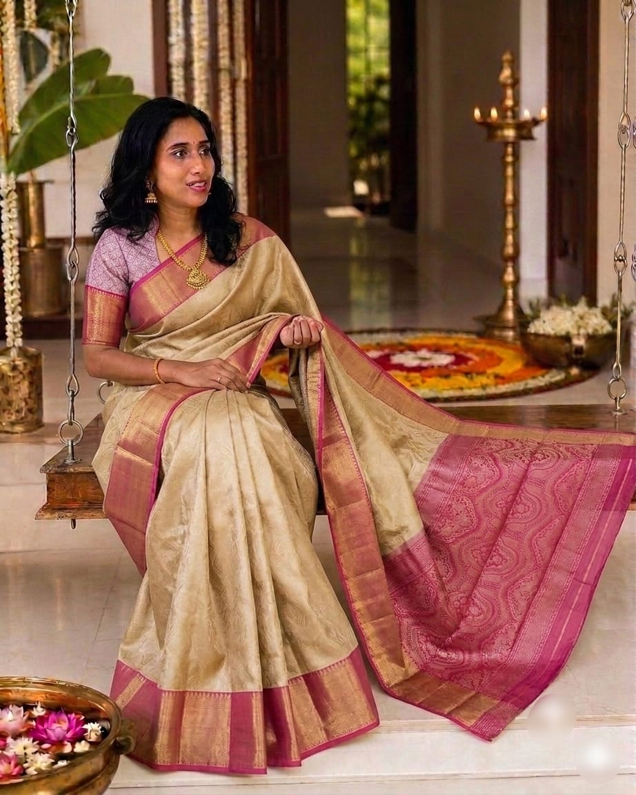 A0A71 NITA AMBANI INSPIRED TISSUE SAREE