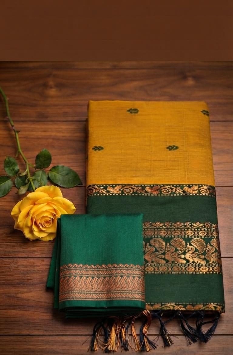 A0A69 KALYANI Cotton Saree - Image 3