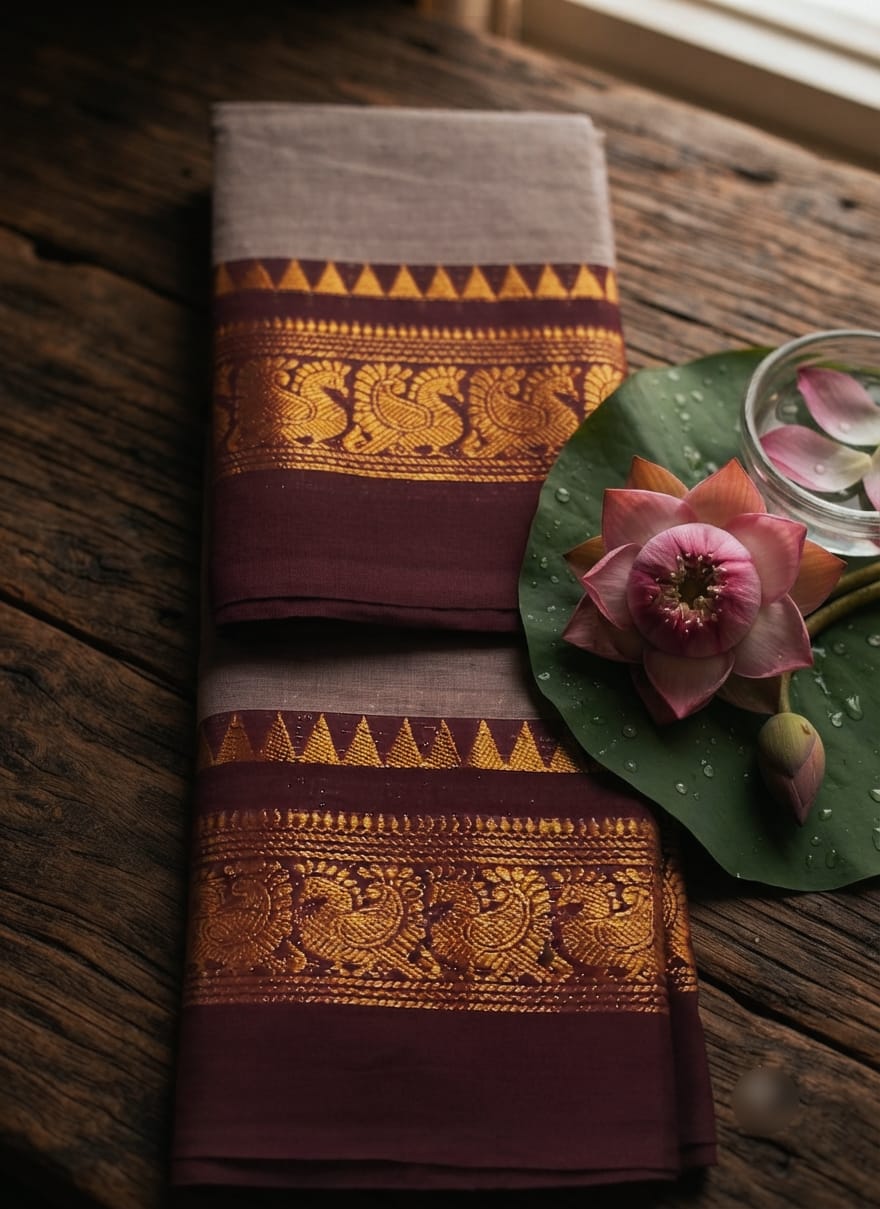 A0A67 MAYOORA  KANCHI  Cotton Saree