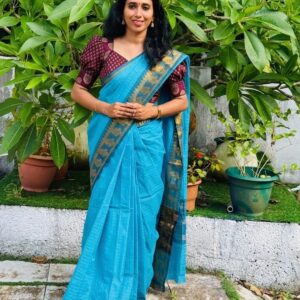 A0A67 KALYANI  Cotton SUNGUDI CHECKED Saree