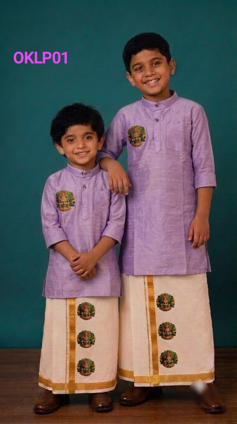 AA59 (0-1 (1-2 yr) Boys Traditional full Sleeve kurtha & Dhoti Set – Festive Ethnic Wear (2) - Image 3