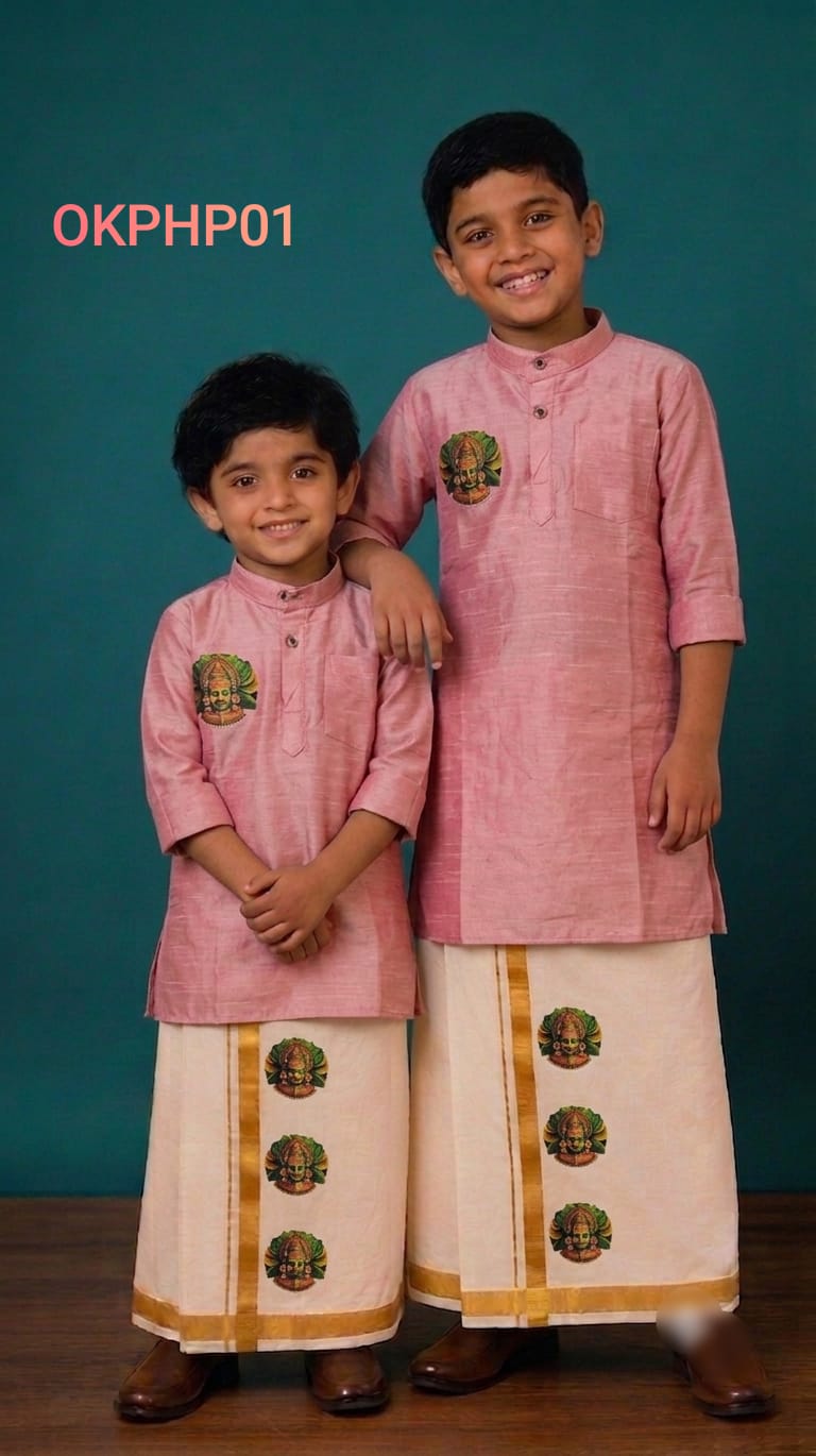 AA59 (0-1 (1-2 yr) Boys Traditional full Sleeve kurtha & Dhoti Set – Festive Ethnic Wear (2) - Image 4