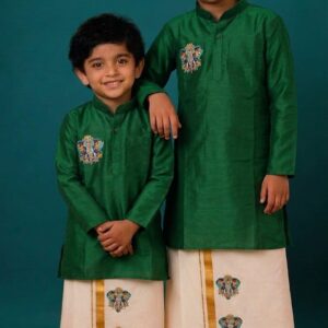 AA59 (0-1 (1-2 yr) Boys Traditional full Sleeve kurtha & Dhoti Set – Festive Ethnic Wear (2)