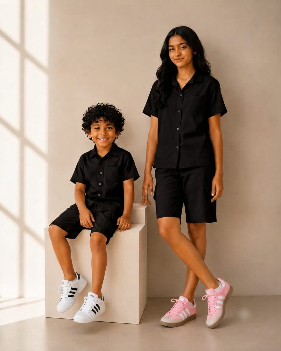 AA57 Unisex Cargo Shorts Set – Stylish Casual Wear Outfit