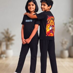 AA37 Naruto Anime Printed Pant Co-Ord Set – Unisex Casual Wear
