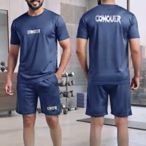 A88 Men's Conquer & Dream Shorts Set – Stylish Casual Wear