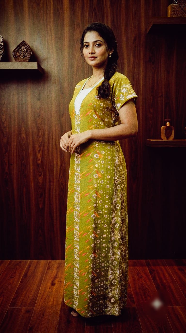 A0A50 Women's Modern Nighty | Stylish & Comfortable Everyday Nightwear - Image 16