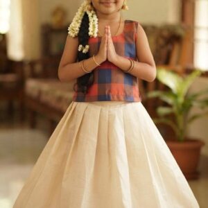 A1A67 MADRAS CHECK (N) Skirt & Top Set for Girls