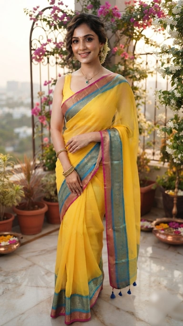 A0A48 MUL COTTON SAREE HARIDHRA