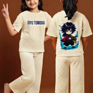 A1A65 Girls Anime Printed Pant Co-Ord Set – Stylish Casual Wear