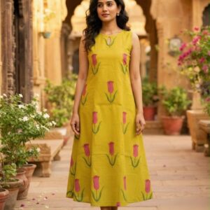 A0A46 Tulip Ladies Flare Dress | Stylish & Elegant Ethnic Wear