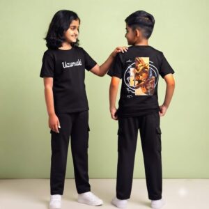 AA41 Uzumaki Cargo Pant Set | Unisex Boys & Girls Casual Wear