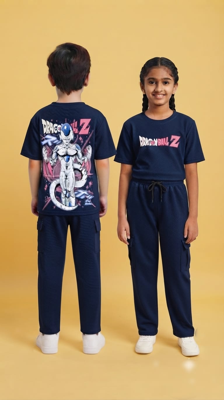 AA34 Dragon Balls Printed Cargo Pant Co-Ord Set – Unisex Casual Wear