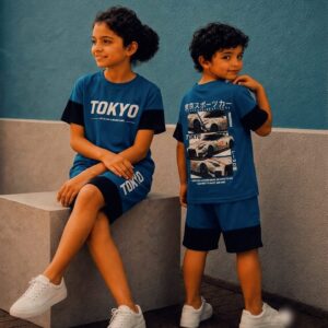 AA45 Tokyo & Cover Shorts Co-Ord Set | Stylish & Comfortable Casual Wear