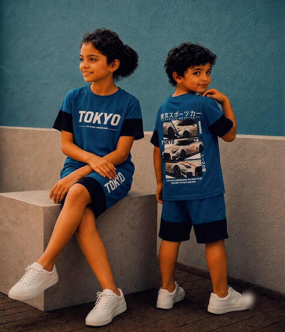 AA45 Tokyo & Cover Shorts Co-Ord Set | Stylish & Comfortable Casual Wear