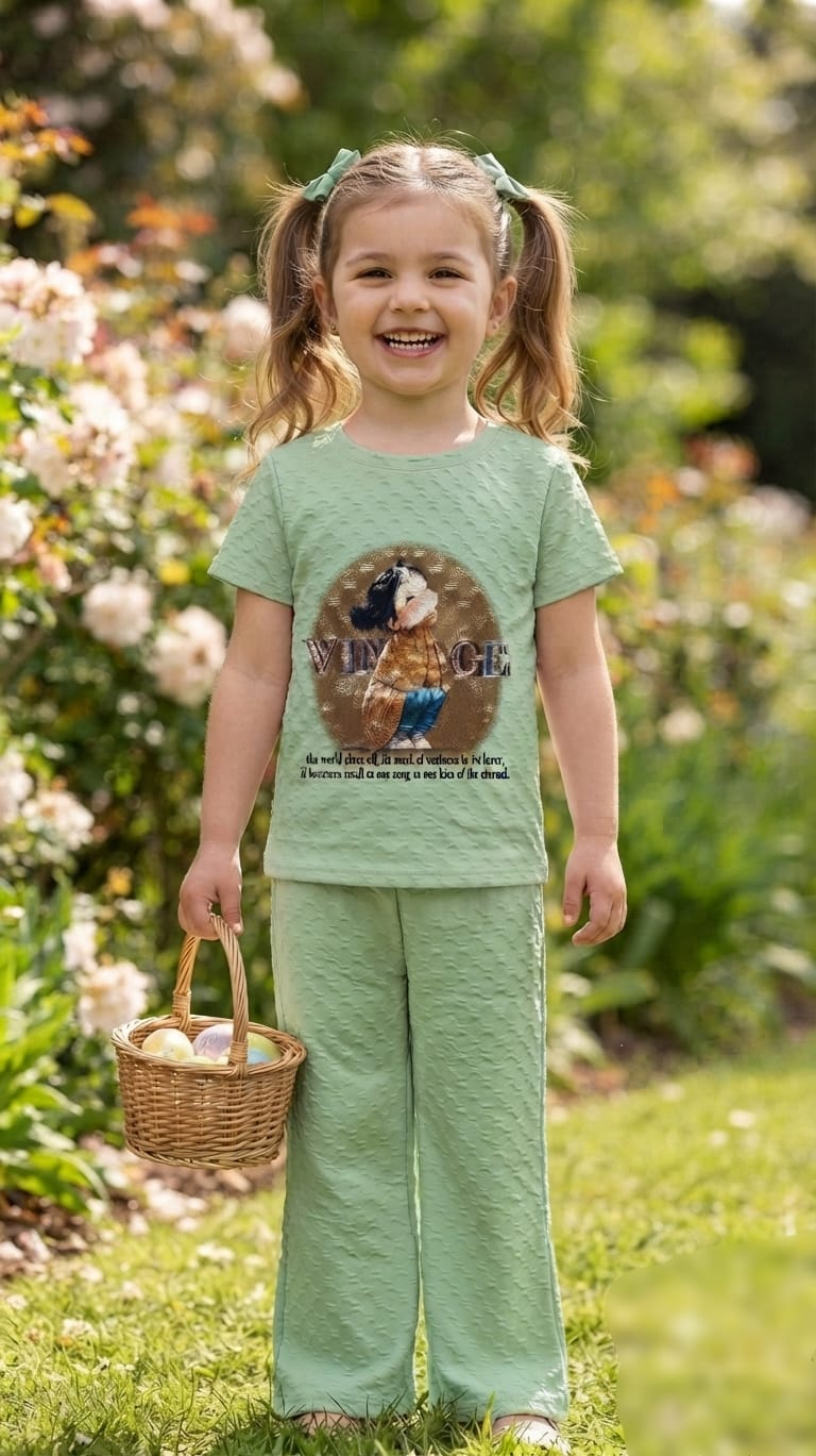 A1A64 Kiddie Chic (2) Girls Co-Ord Set – Stylish Casual Wear