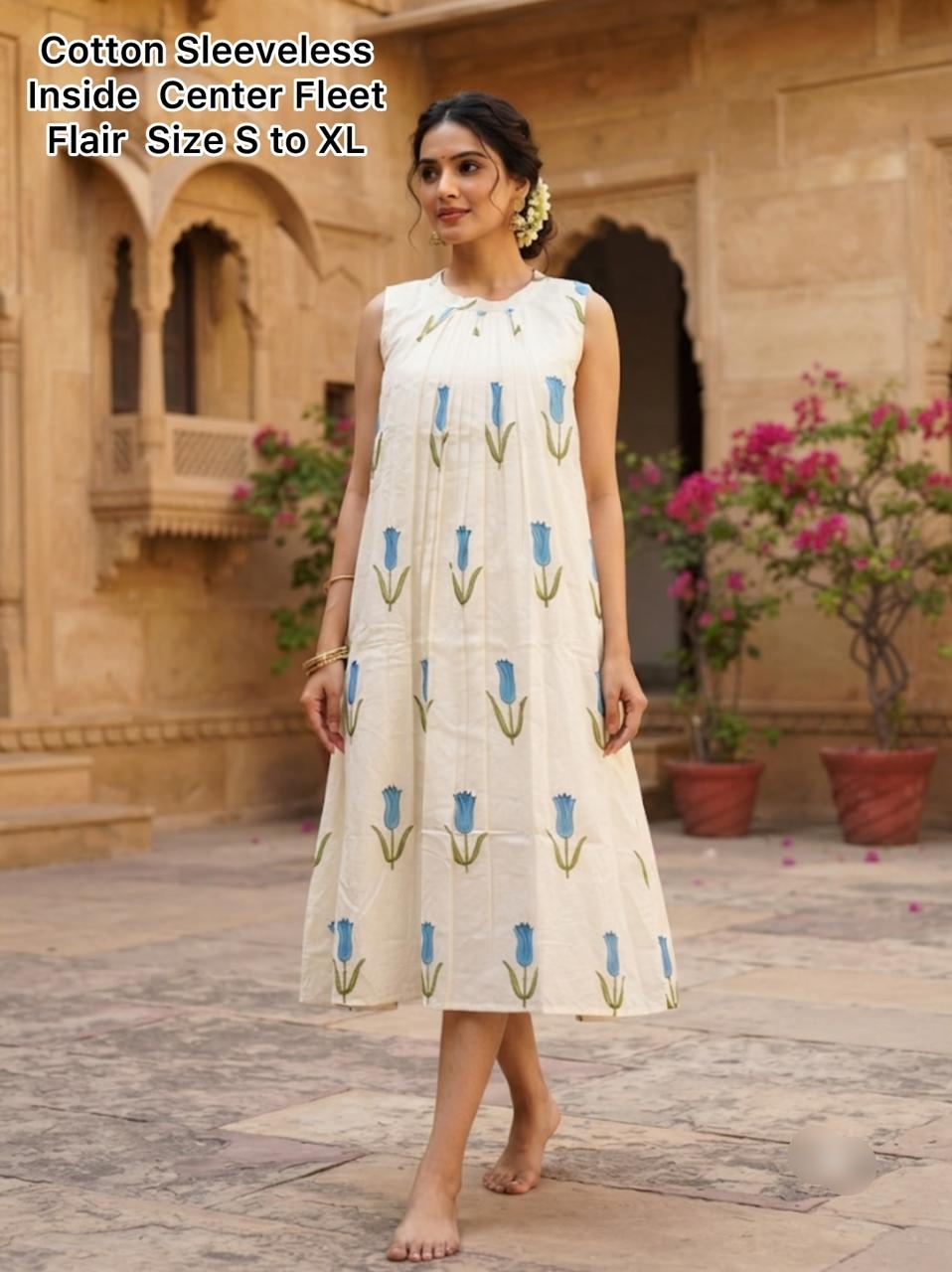 A0A56 Women's MANDHARA Onam outfit – Elegant Casual Wear - Image 2