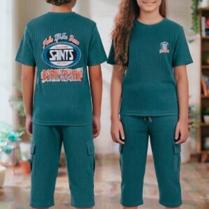 AA35 ANIME PRINTED  THREE FOURTH CO-ORD SET UNISEX