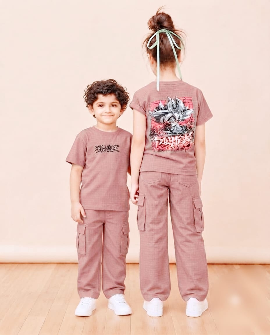 AA31 Masterd Goku Cargo Pant Set – Unisex Casual Wear - Image 2