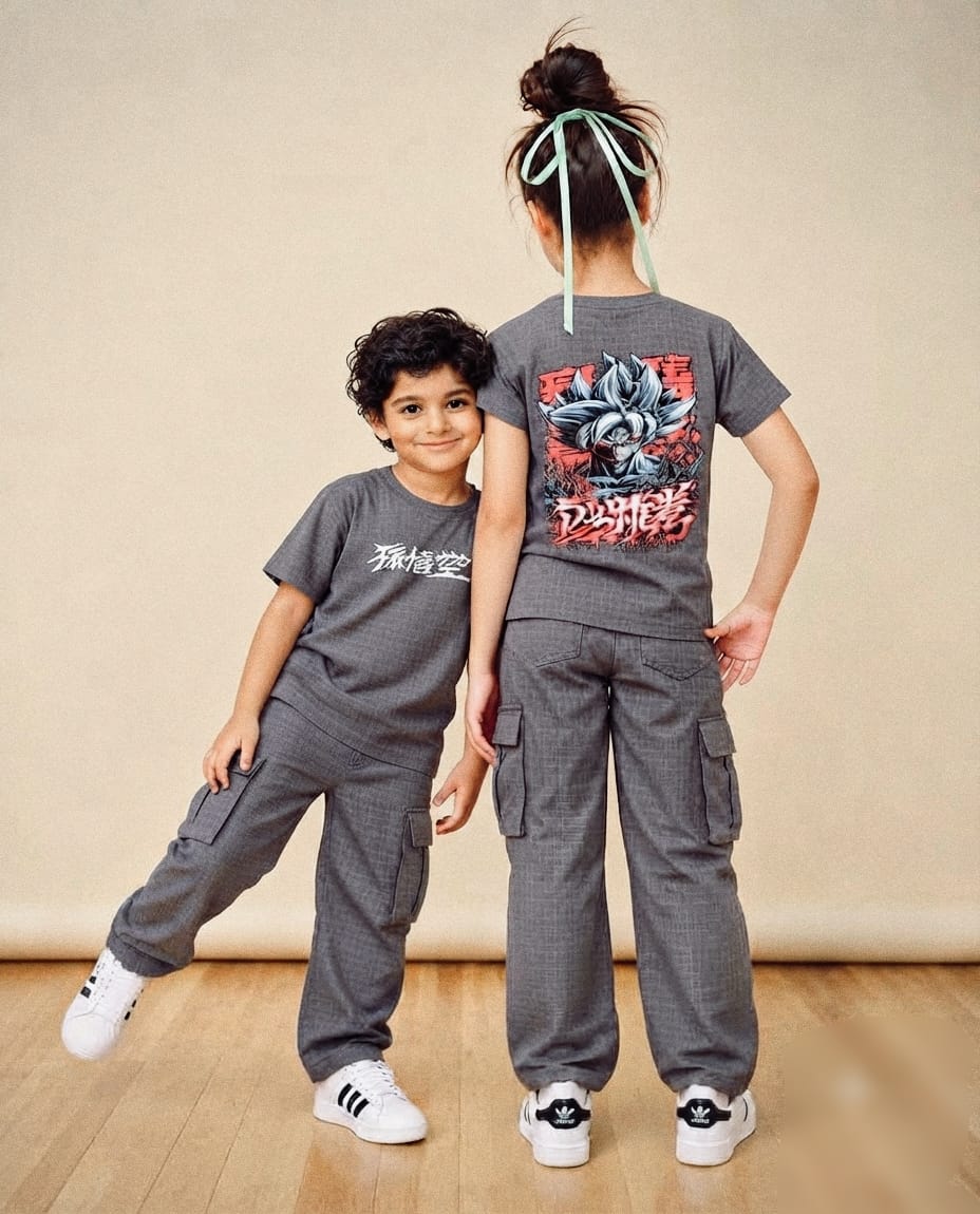 AA31 Masterd Goku Cargo Pant Set – Unisex Casual Wear - Image 5
